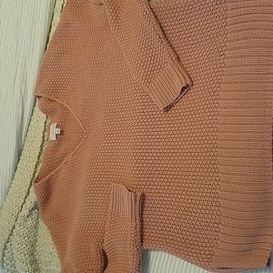 Lucky brand size s pink v neck sweater